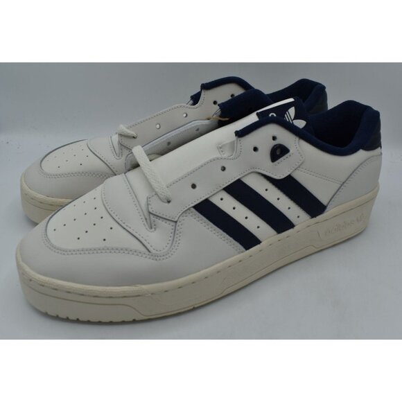 Adidas Mens Size 13 Rivalry Low White Navy Casual Sneakers Shoes Y2K main image 5